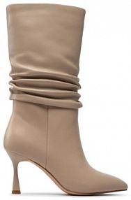 Botki na szpilce Simple beżowe