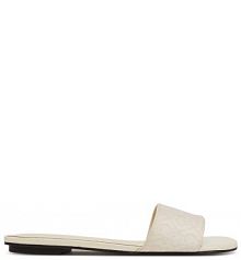 Klapki Calvin Klein écru damskie 