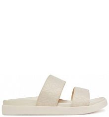 Klapki Calvin Klein écru damskie 