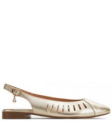 Sandały Lasocki złote damskie 