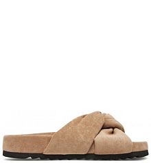 Klapki DeeZee beżowe damskie 