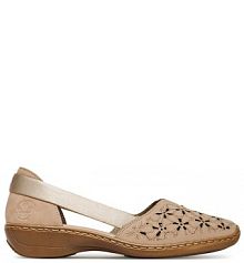 Półbuty Rieker beżowe damskie 