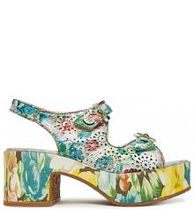 Sandały na słupku Laura Vita kolorowy