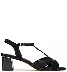 Sandały na słupku Lasocki czarne 