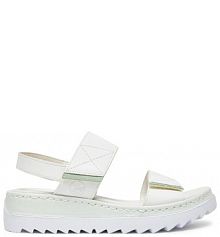Sandały na koturnie Rieker białe 