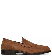 Półbuty wizytowe BOSS brązowe męskie 