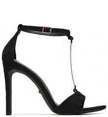 Sandały na szpilce DeeZee czarne 