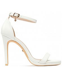 Sandały na szpilce DeeZee białe 