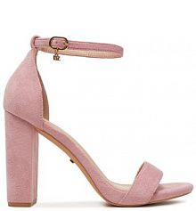 Sandały na słupku DeeZee różowe 