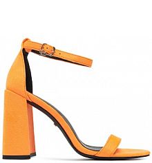 Sandały na słupku DeeZee pomarańczowe