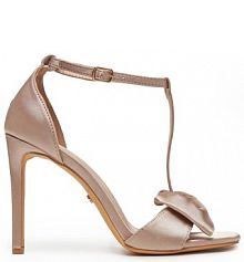 Sandały na szpilce DeeZee beżowe 