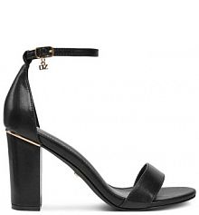 Sandały na słupku DeeZee czarne 