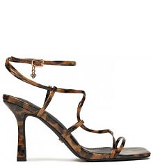 Sandały na szpilce DeeZee brązowe 