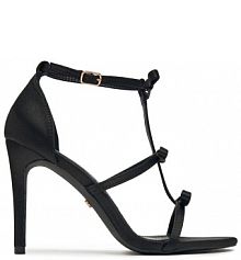 Sandały na szpilce DeeZee czarne 