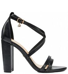 Sandały na słupku DeeZee czarne 