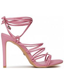 Sandały na szpilce DeeZee różowe 