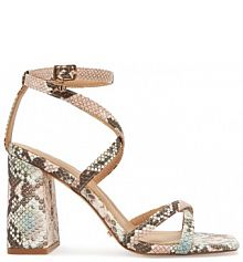 Sandały na słupku DeeZee różowe 