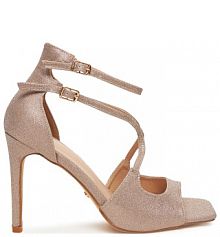 Sandały na szpilce DeeZee różowe 