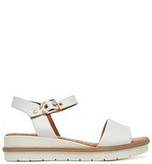 Sandały na koturnie Tamaris białe 