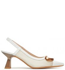 Sandały na szpilce Hispanitas białe 