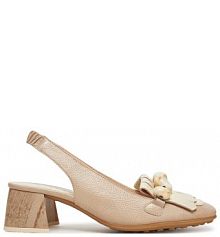 Sandały na słupku Hispanitas brązowe 