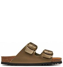 Klapki Scholl khaki damskie 