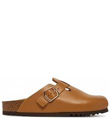 Klapki Scholl brązowe damskie 