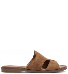 Klapki Lasocki beżowe damskie 