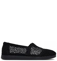 Baleriny Toms czarne damskie 