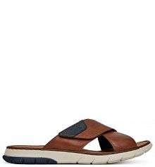 Klapki Rieker brązowe męskie 