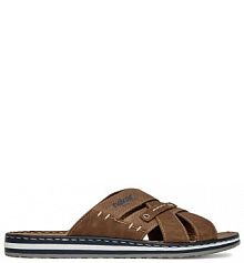 Klapki Rieker brązowe męskie 