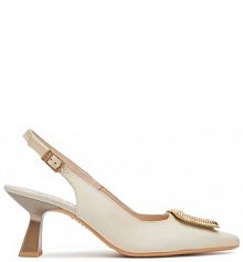 Sandały na szpilce Hispanitas beżowe 