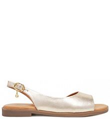 Sandały Lasocki złote damskie 