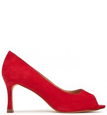 Sandały na szpilce Lasocki czerwone 