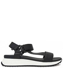 Sandały na koturnie Rieker czarne 