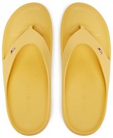 Japonki Tommy Hilfiger żółte damskie 