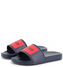 Klapki HUGO  granatowe dziecięce G00297.27.35