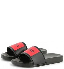 Klapki HUGO  czarne dziecięce G00297.27.35