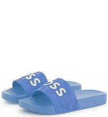 Klapki Boss  niebieskie dziecięce J51643.27.35