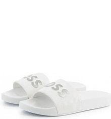 Klapki Boss  białe dziecięce J51662.27.35
