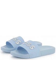 Klapki Boss  niebieskie dziecięce J51662.36.41