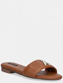 Klapki PATRIZIA PEPE  brązowe damskie 8X0078.L048.B815