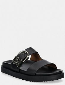 Klapki eleganckie Tommy Hilfiger  czarne damskie FW0FW08512