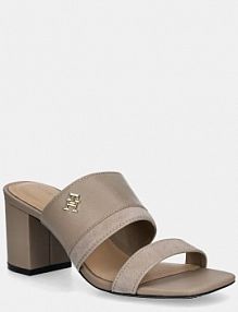 Klapki eleganckie Tommy Hilfiger  beżowe damskie FW0FW08530