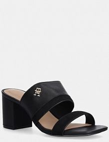 Klapki eleganckie Tommy Hilfiger  czarne damskie FW0FW08530