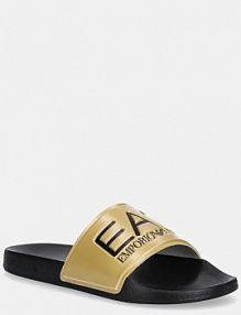 Klapki EA7 Emporio Armani  żółte damskie AF15118.7X000108