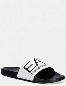 Klapki EA7 Emporio Armani  czarne damskie AF15118.7X000108