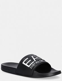 Klapki EA7 Emporio Armani  czarne damskie AF15118.7X000108