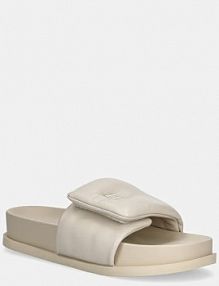 Klapki Armani Exchange  beżowe damskie XDP061.XV926.01819