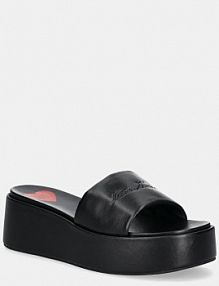 Klapki Love Moschino  czarne damskie JA28177I0MIA0000